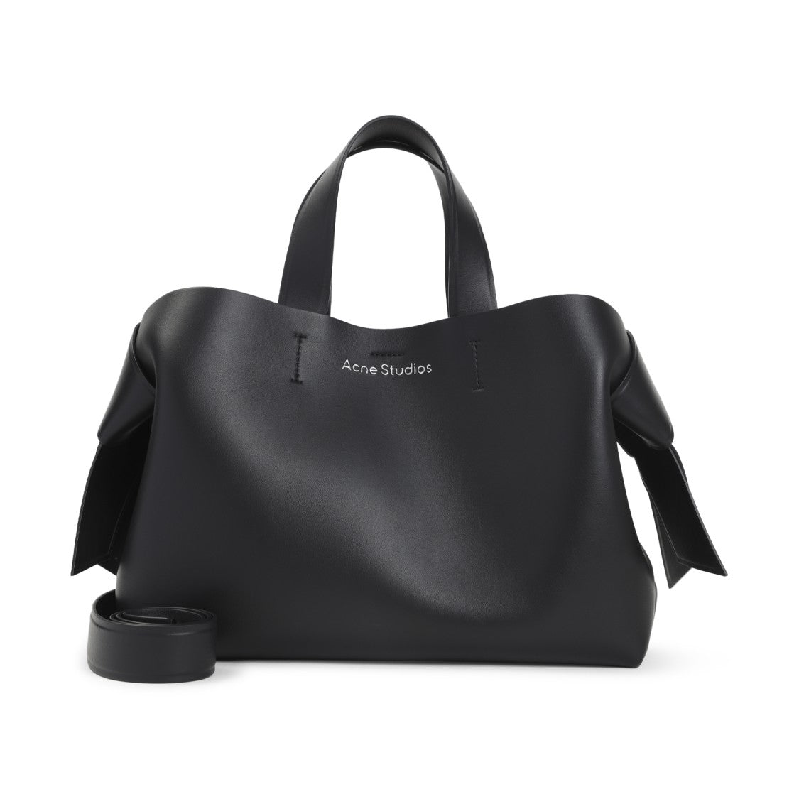 Acne Studios Compact Black Calf Leather Handbag