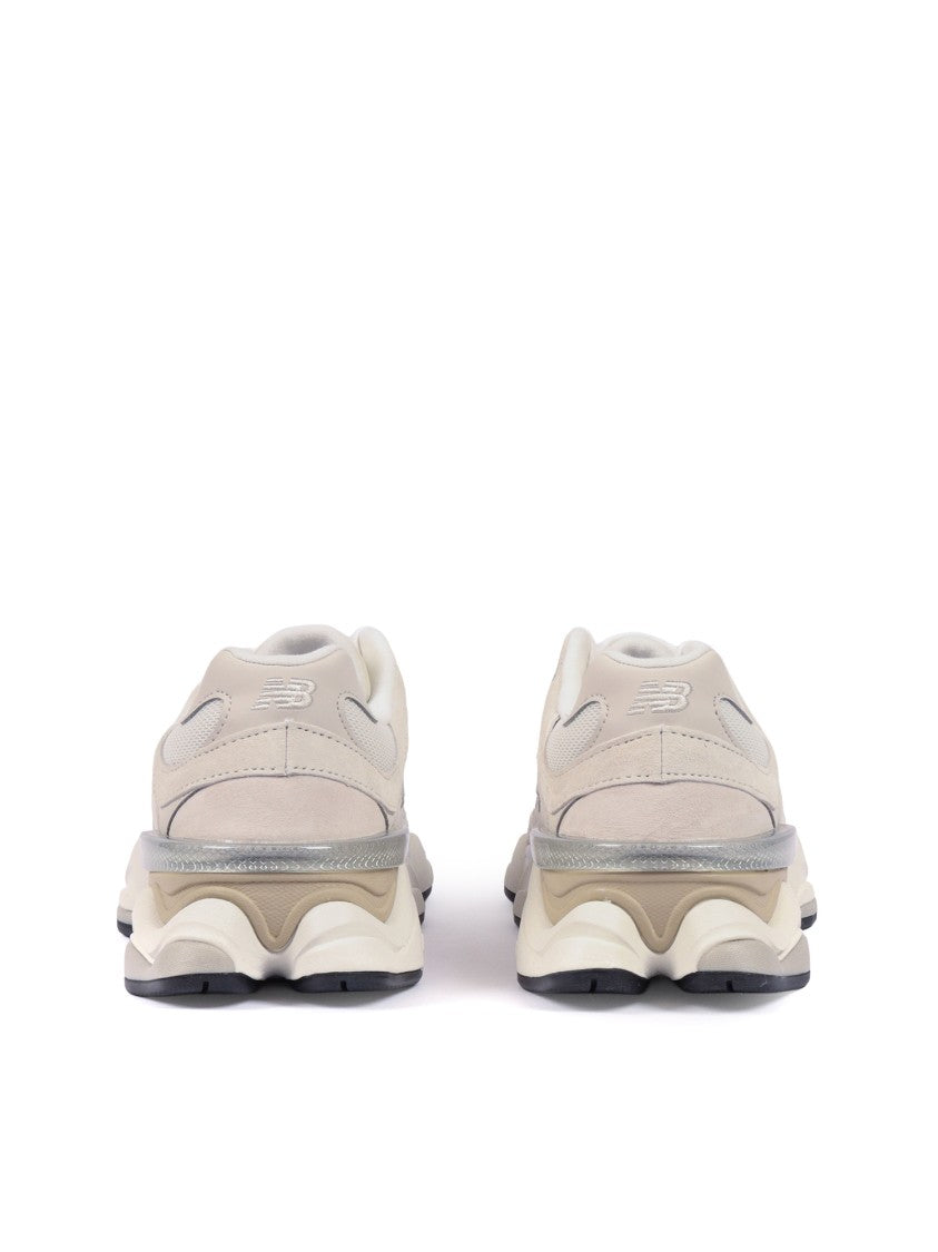 New Balance Off White Suede Layered Sneakers