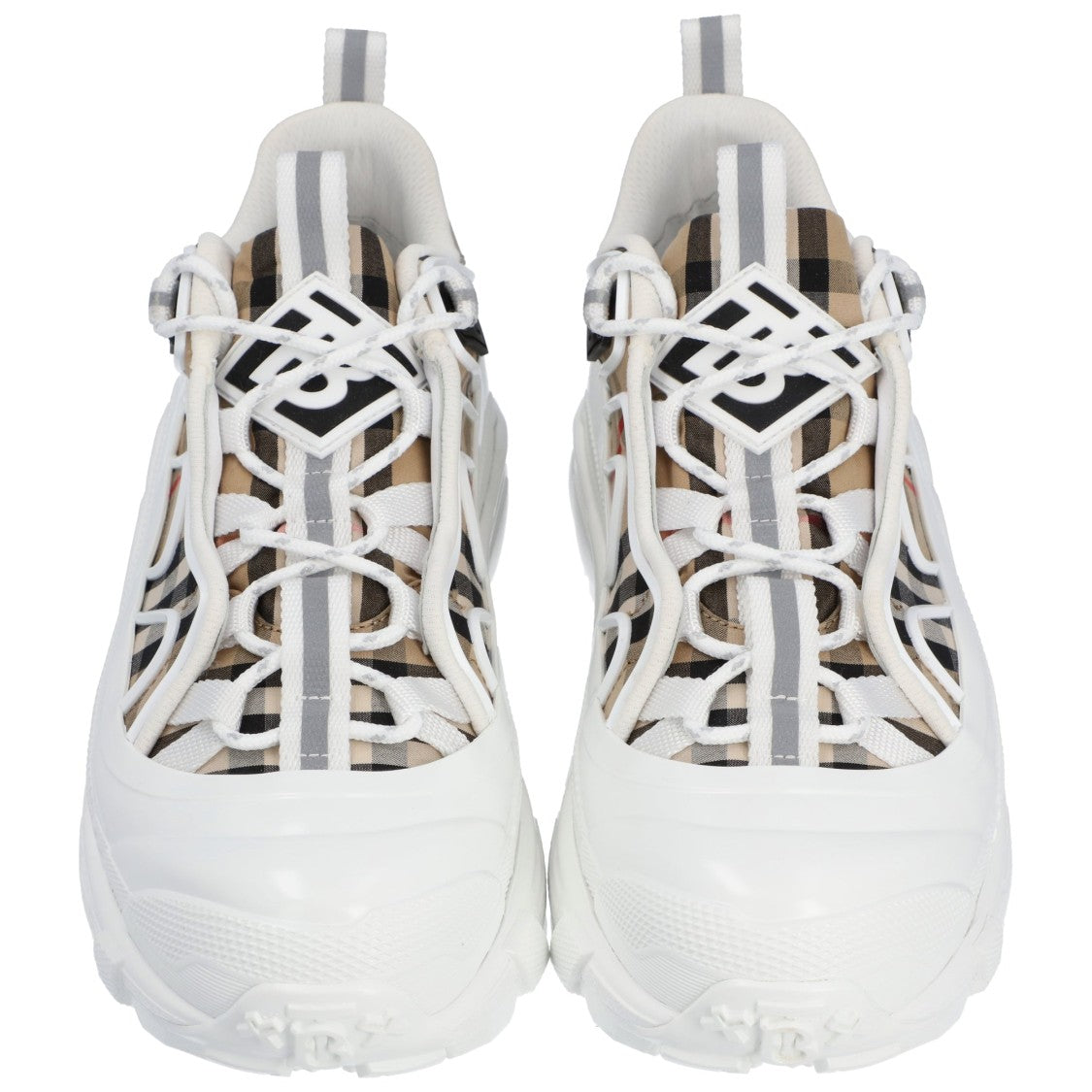 Burberry Arthur Sneakers In Check White