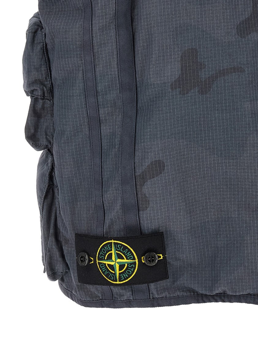 Stone Island Camouflage Print Ripstop Nylon Utility Vest