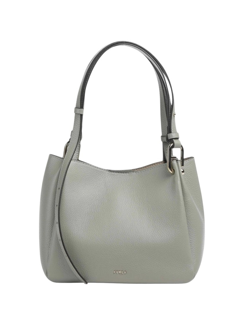 Furla Nuvola M Medium Buckle Leather Tote Bag