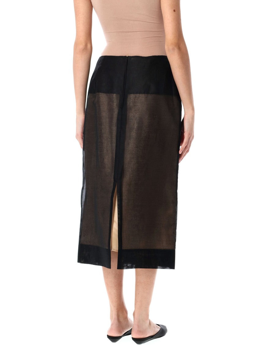 Carven Midi Skirt Double