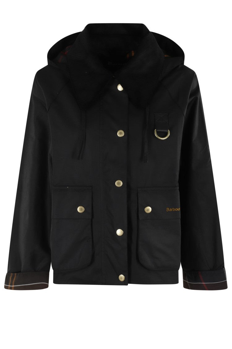 Barbour Black Reighton Wax Jacket