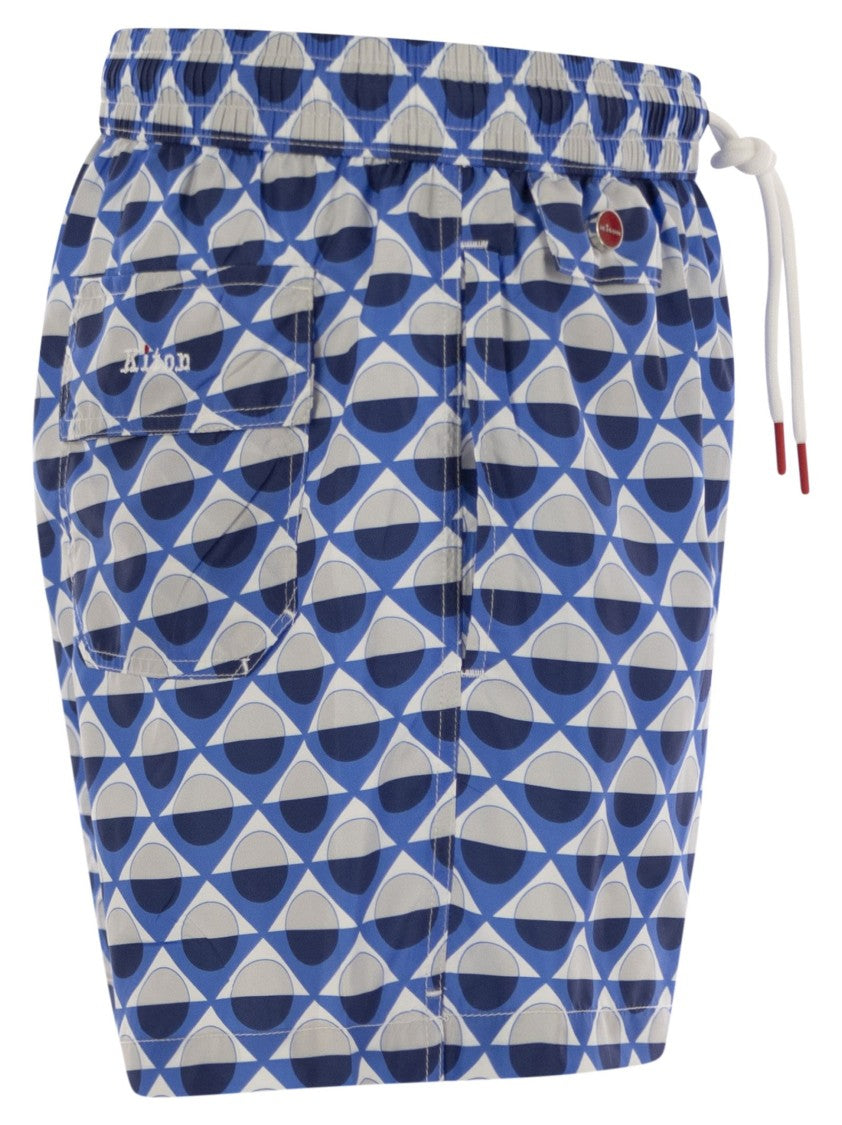 Kiton Patterned Beach Boxers