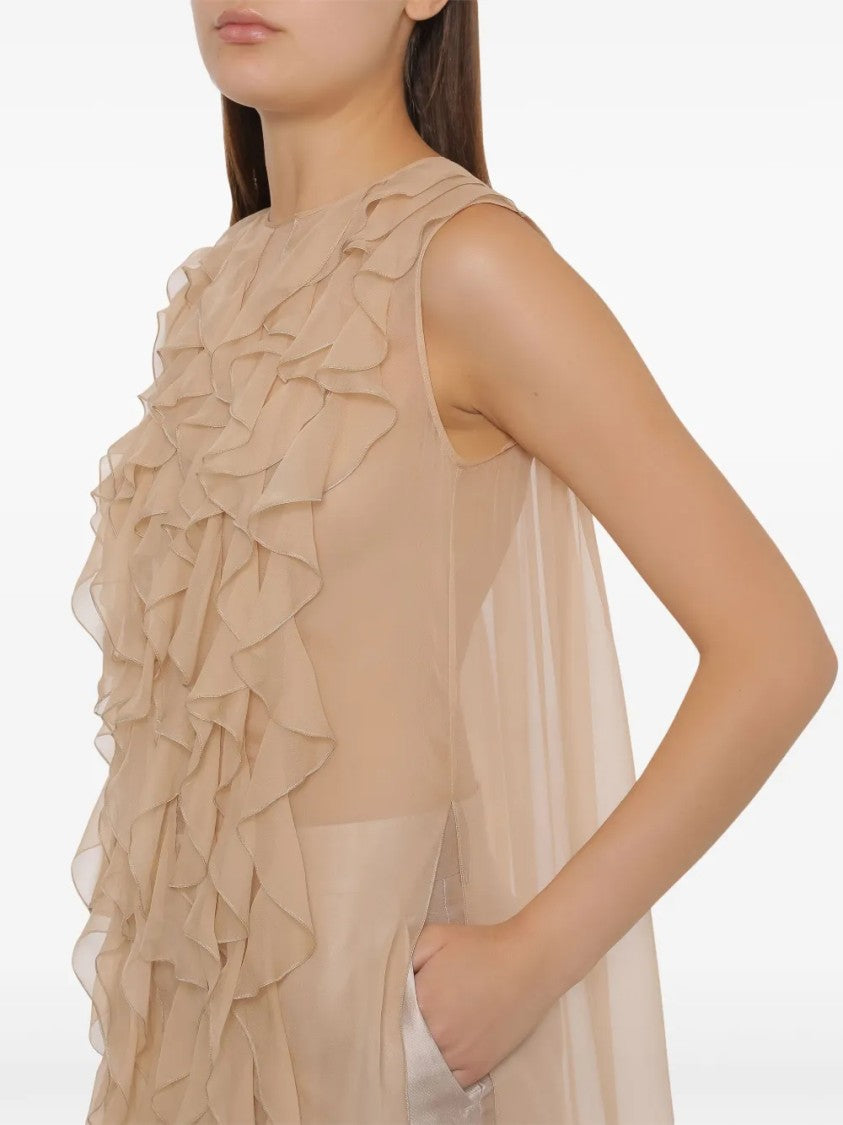 Alberta Ferretti Tailored White Shirt With Structured Collar And Elegant Fit