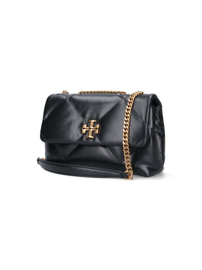 Tory Burch Black Kira Quilted Leather Shoulder Bag