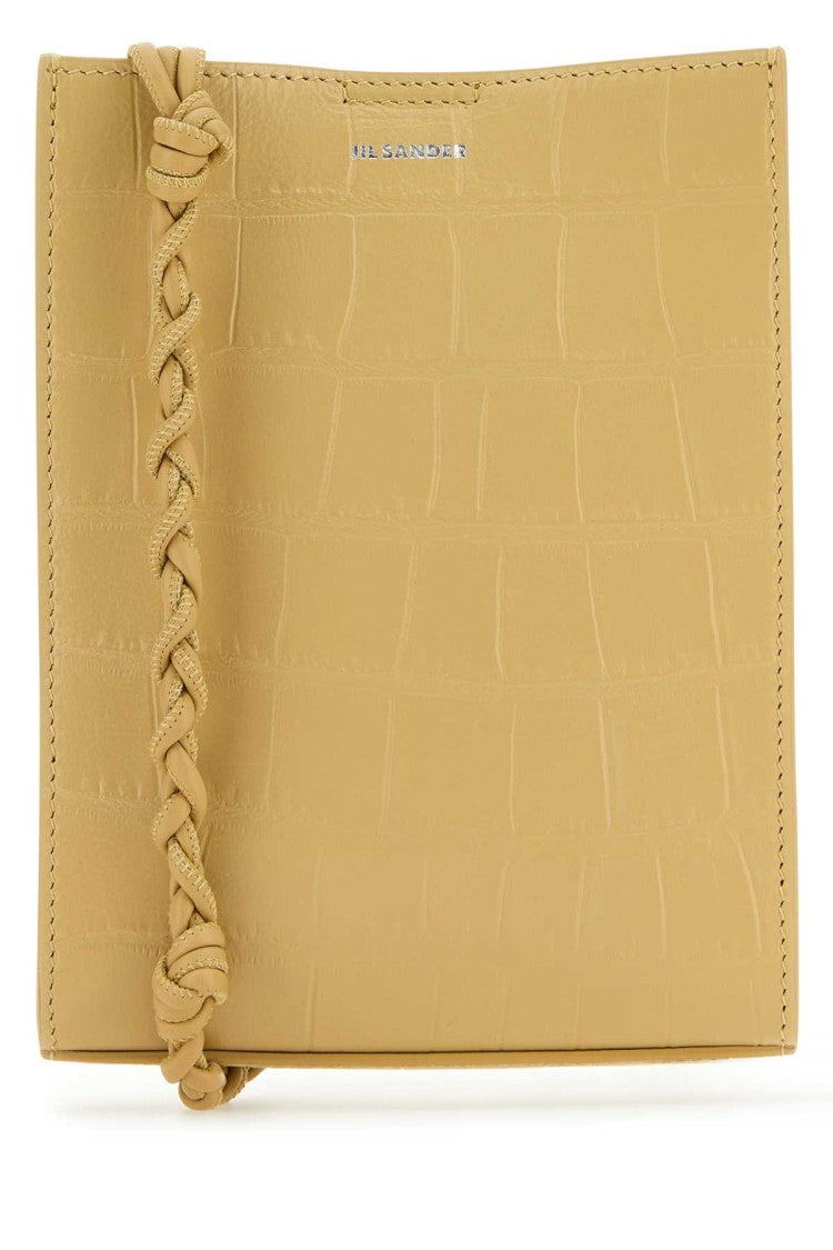 Jil Sander Beige Leather Small Tangle Shoulder Bag