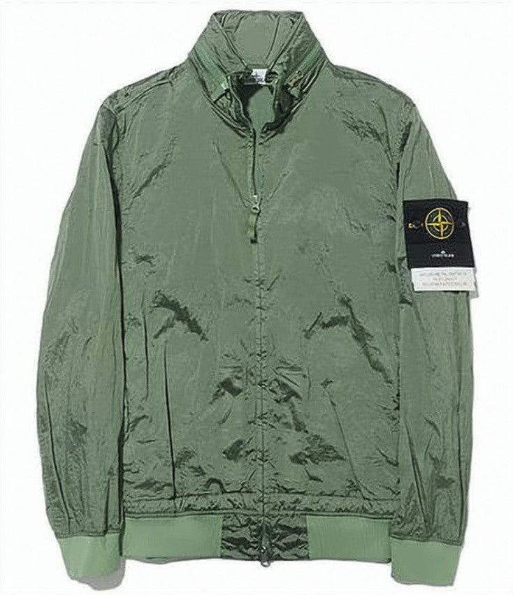 Stone Island Lightweight Green Polyamide Utility Jacket
