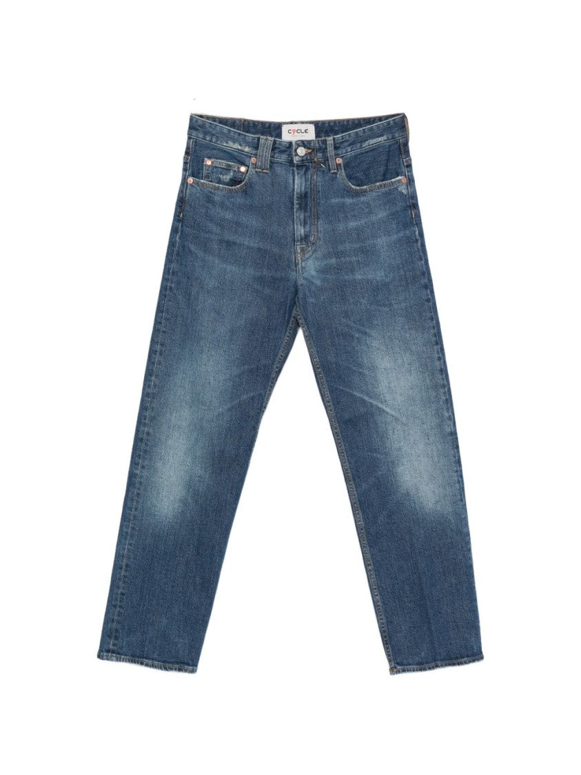 Cycle Subtle Fade Straight-Leg Jeans
