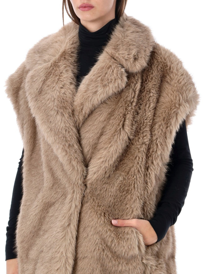 Stand Studio Kinley Faux Fur Sleeveless Vest