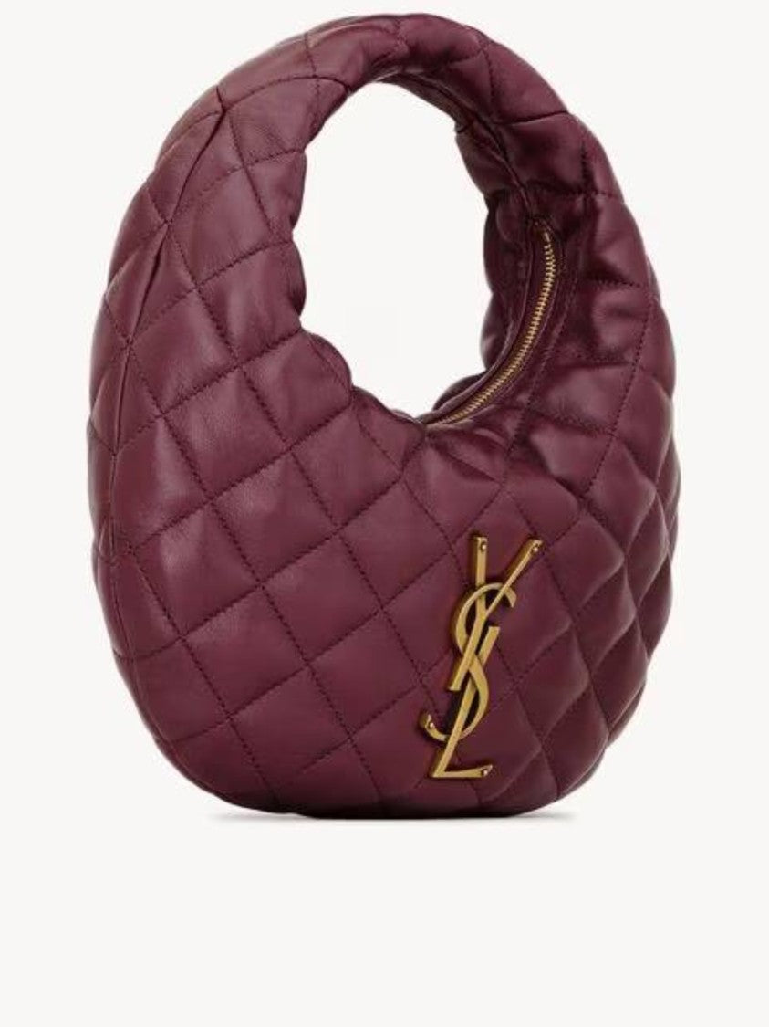 Saint Laurent Icare Xl Crescent Quilted Shoulder Bag