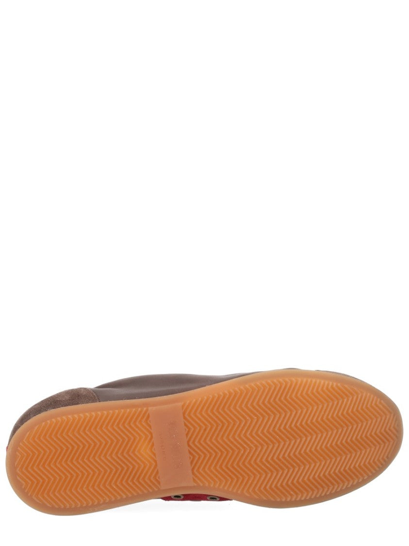 Uma Wang Leather Suede Panel Sneakers