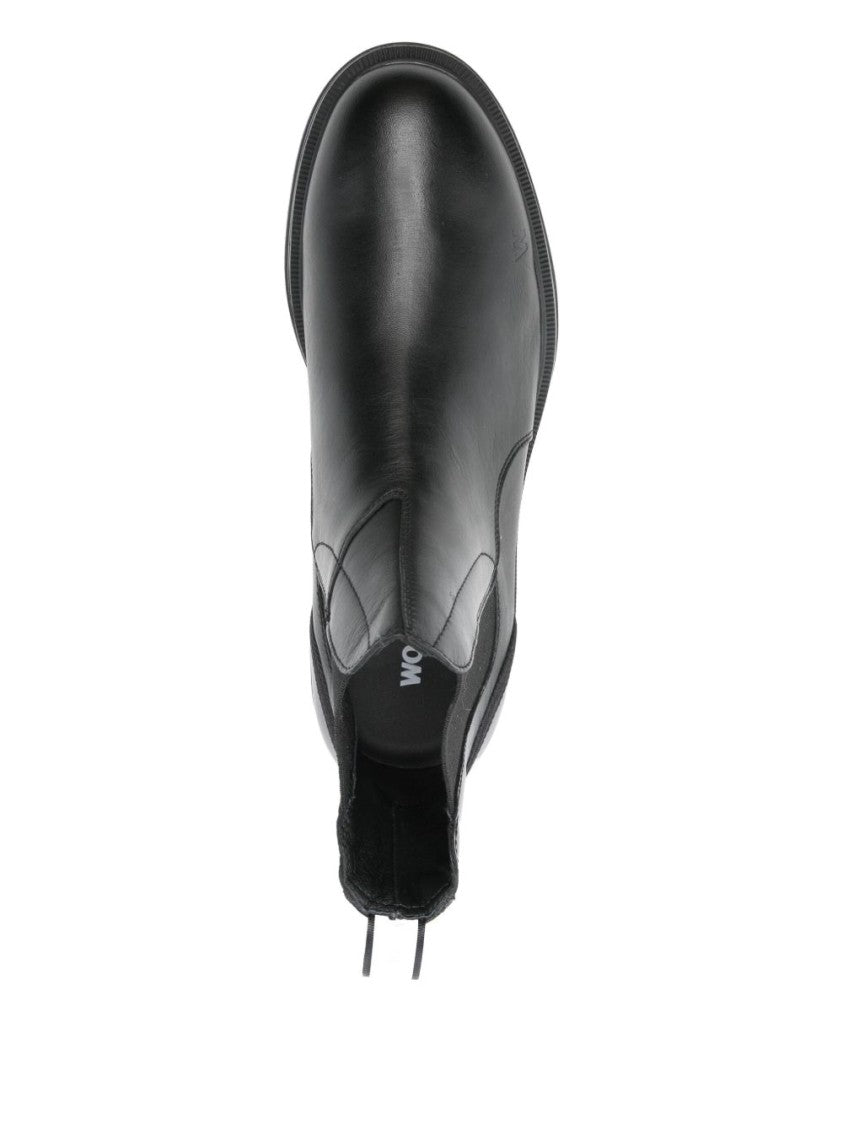 Woolrich Leather Boots With Elastic Sides