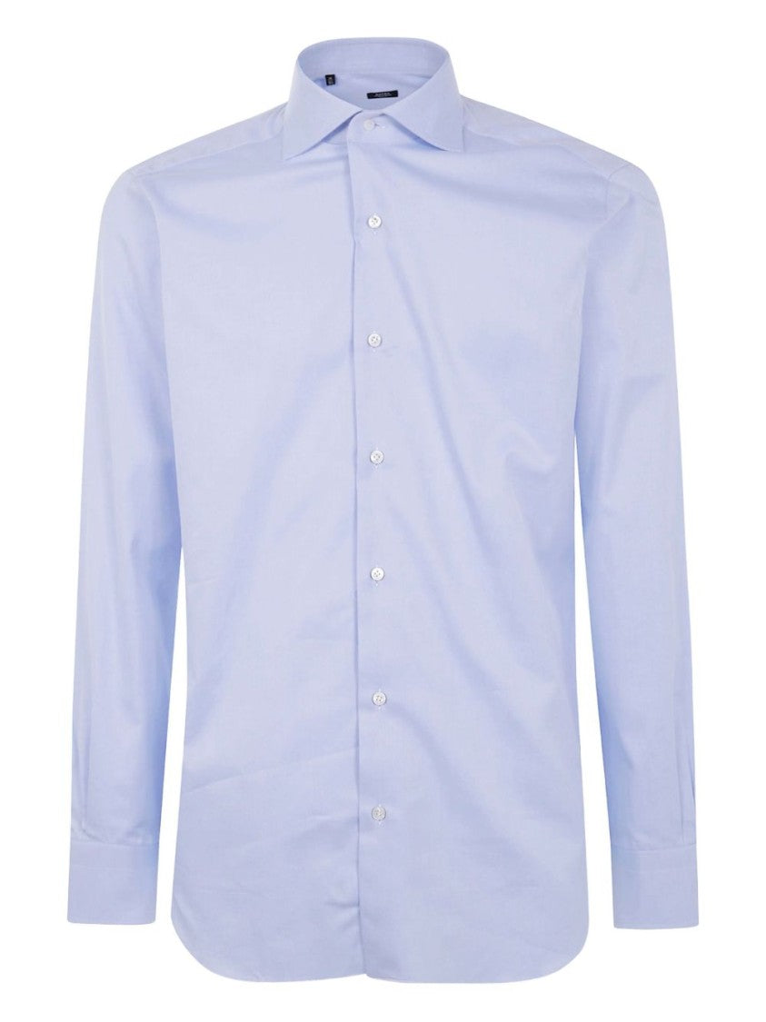 Barba Light Blue Modern Fit Shirt