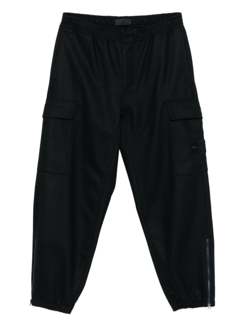 Stone Island Relaxed Fit Cargo Trousers With Flap Pockets