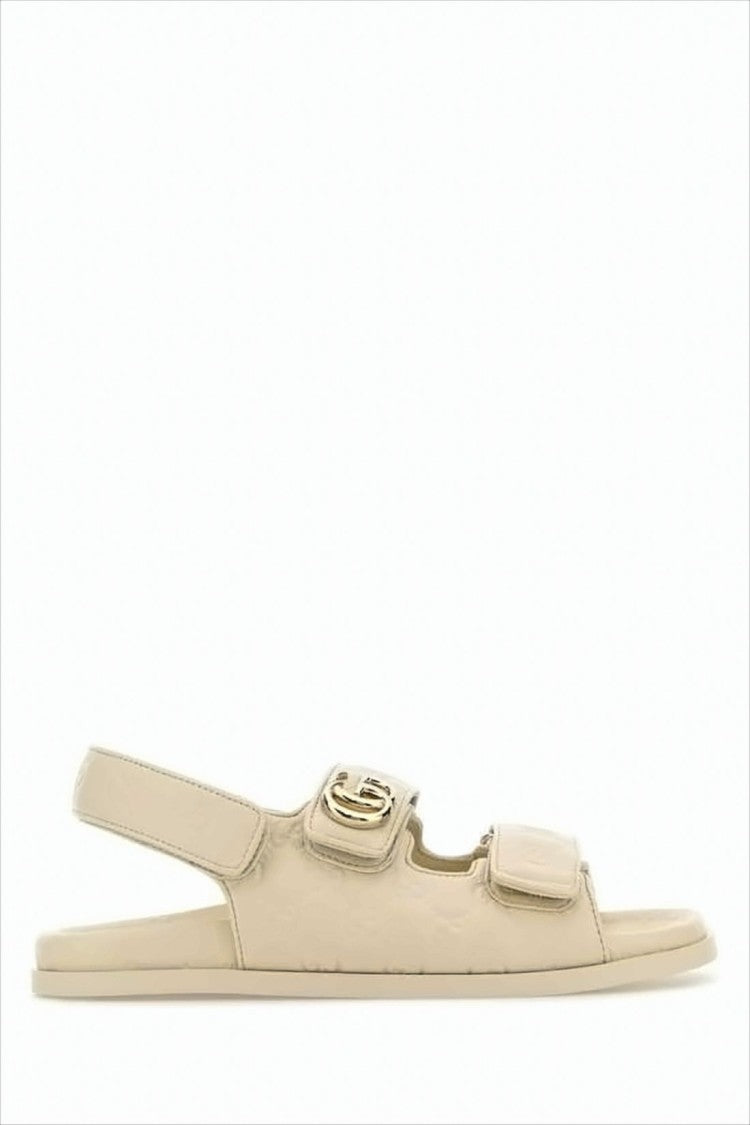 Gucci Leather Slingback Sandal With Adjustable Straps