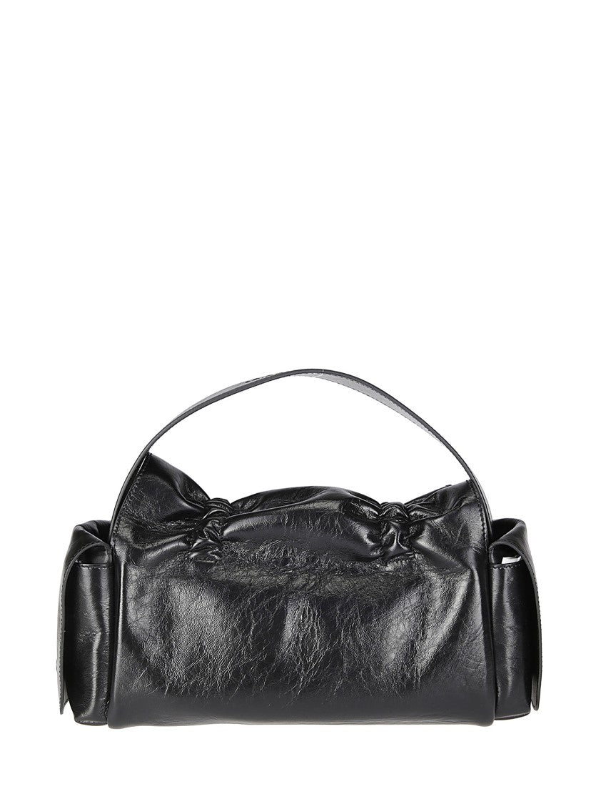 Acne Studios Multi-Pocket Handbag With Bow Accents And Magnetic Closure