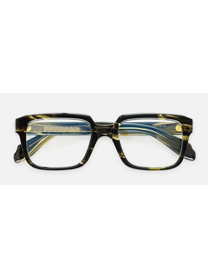 Cutler And Gross Tortoiseshell Acetate Eyeglasses With Bold Rectangular Frame