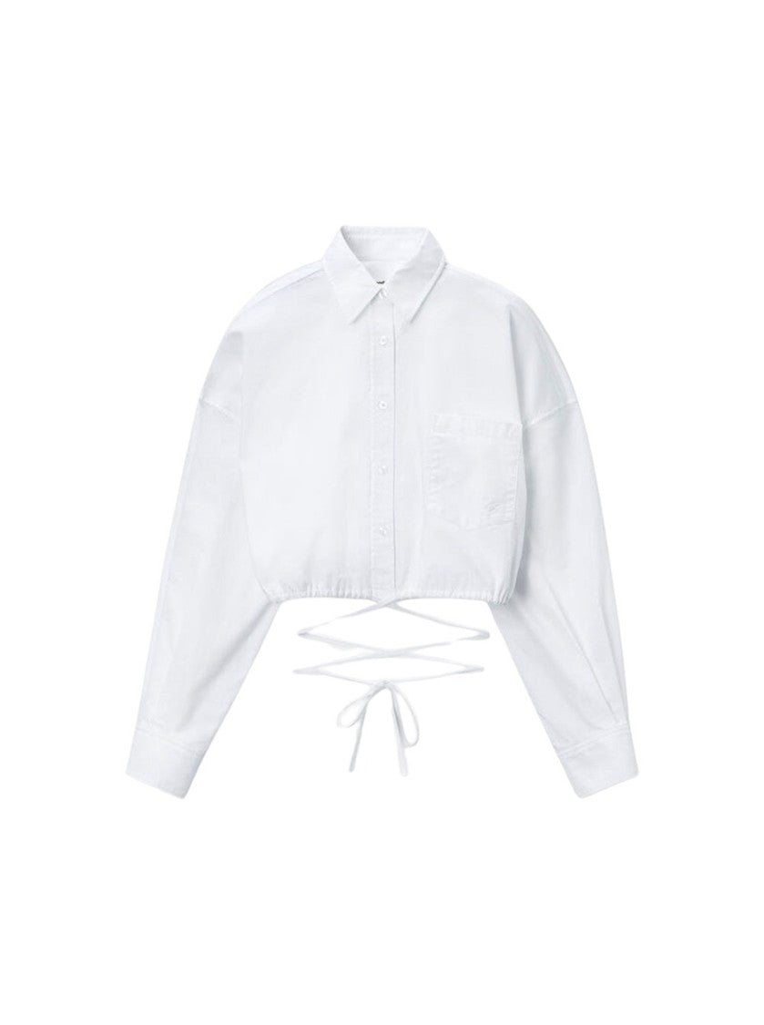 T By Alexander Wang Wrap Shirt - White