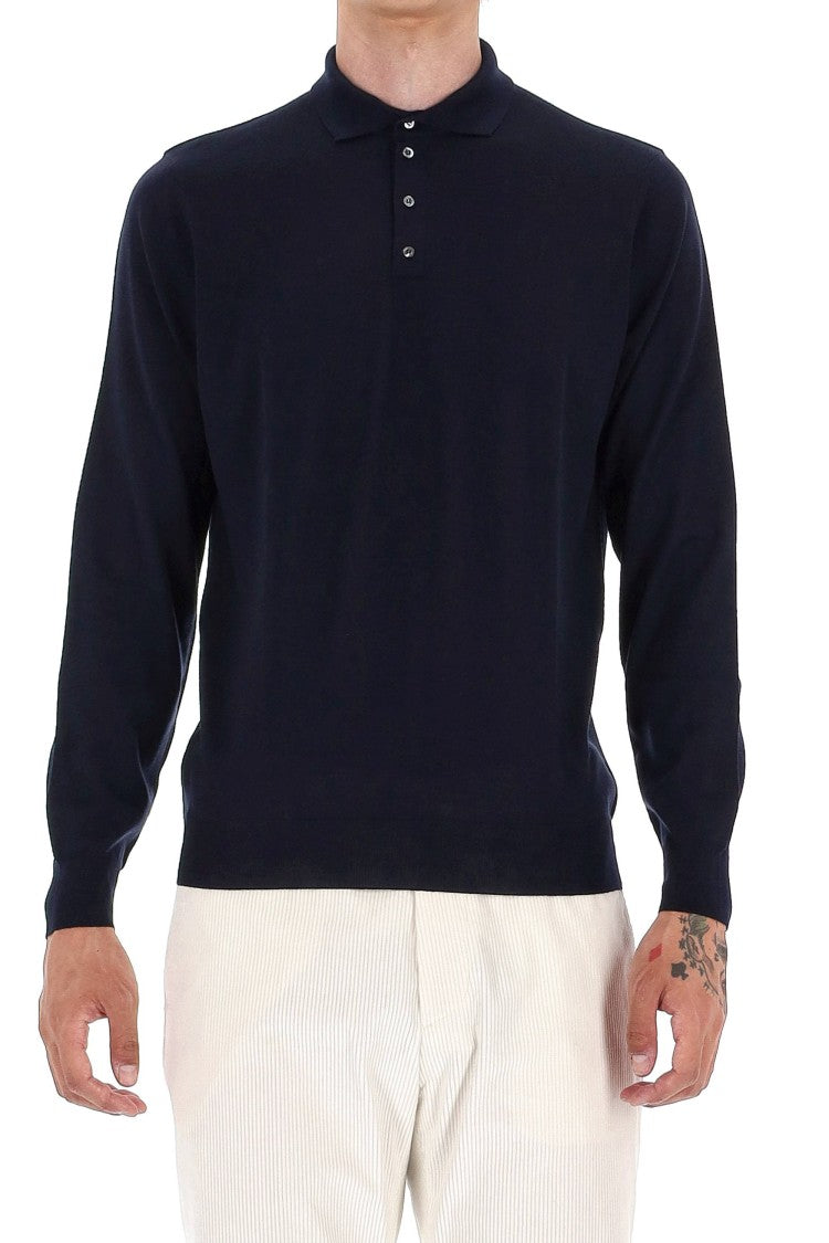 Drumohr Extrafine Super 140’S Wool Polo