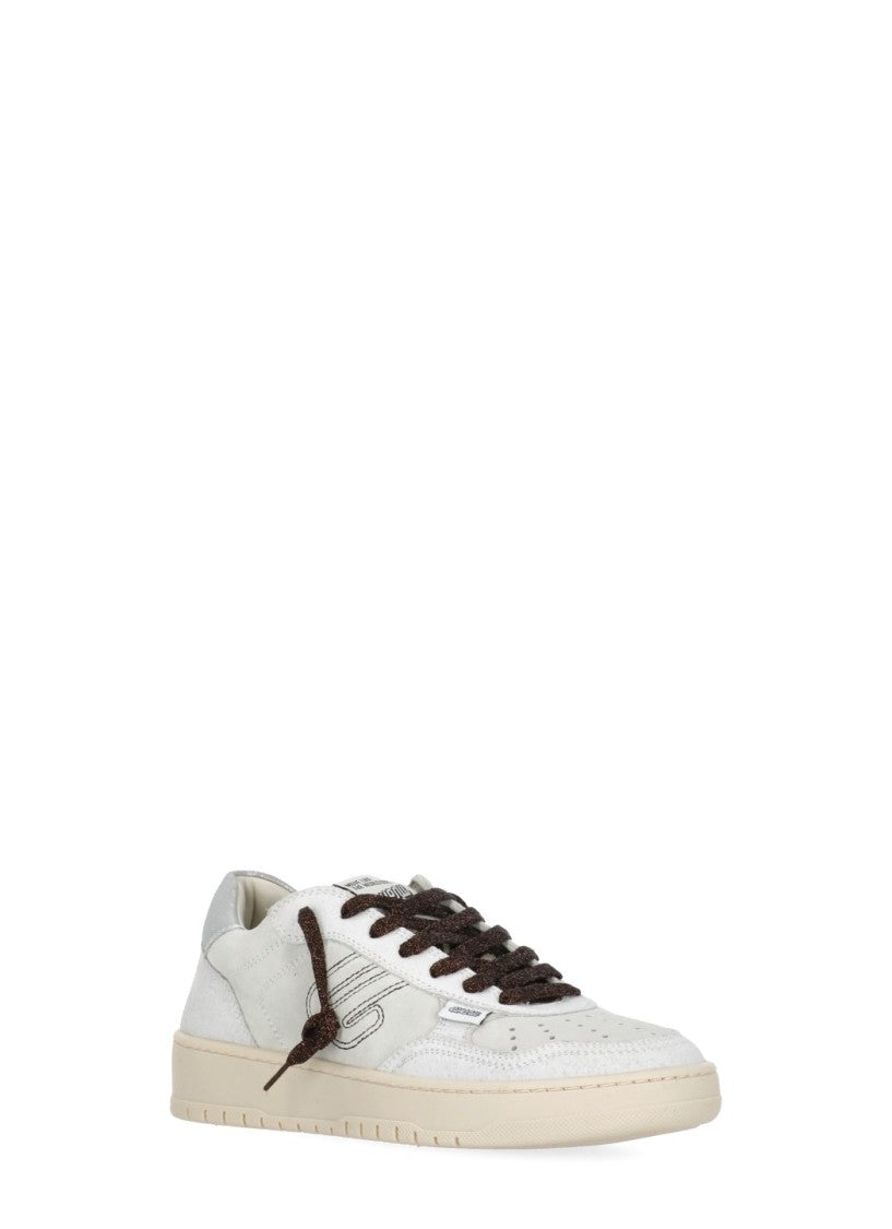 Evenu Equal Ivory Calf Hair Low-Top Sneakers