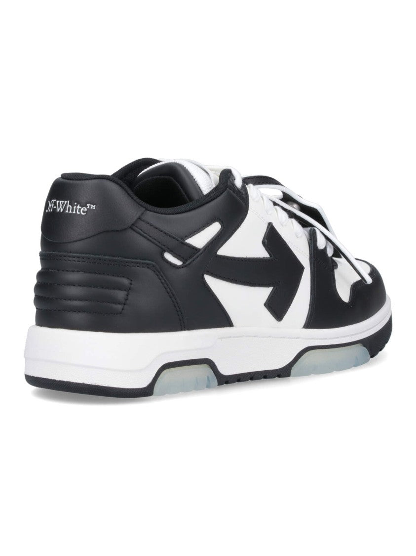 Off-White Color-Block Low-Top Sneakers With Bold Arrow Motifs