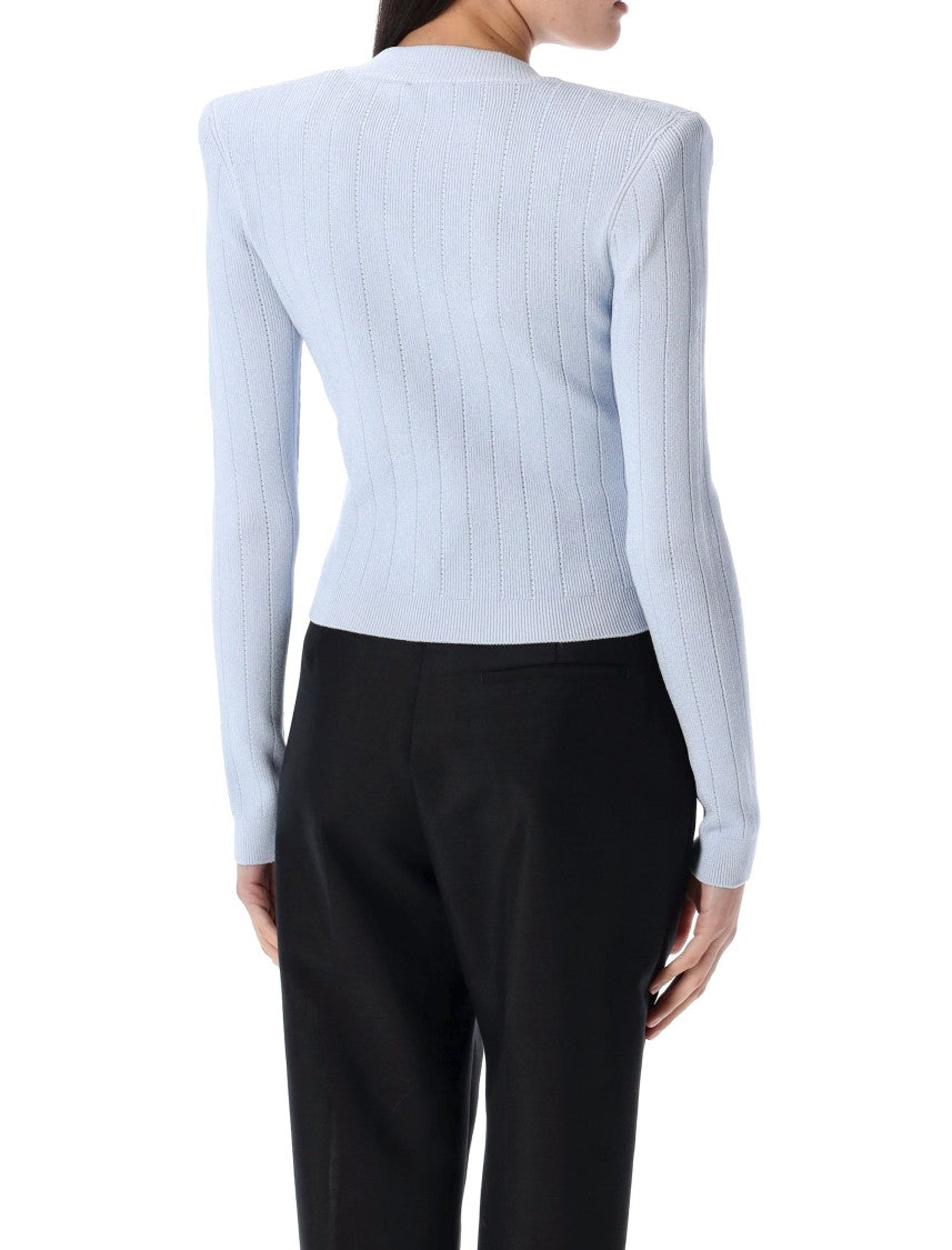 Balmain Classic V Neck Cardigan
