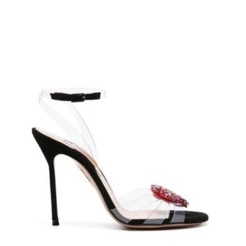Aquazzura Love Me Plexi Sandal 105