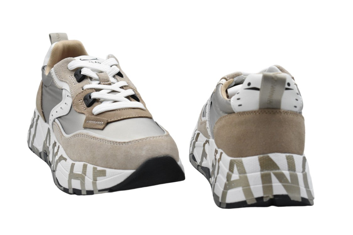 Voile Blanche Platinum Low-Top Sneakers With Platform Sole