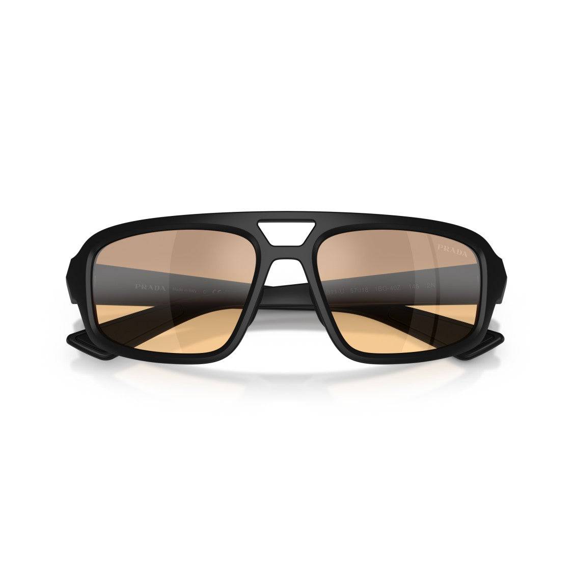 Prada Linea Rossa 0Ps B11su Rectangular Matte Black Sunglasses