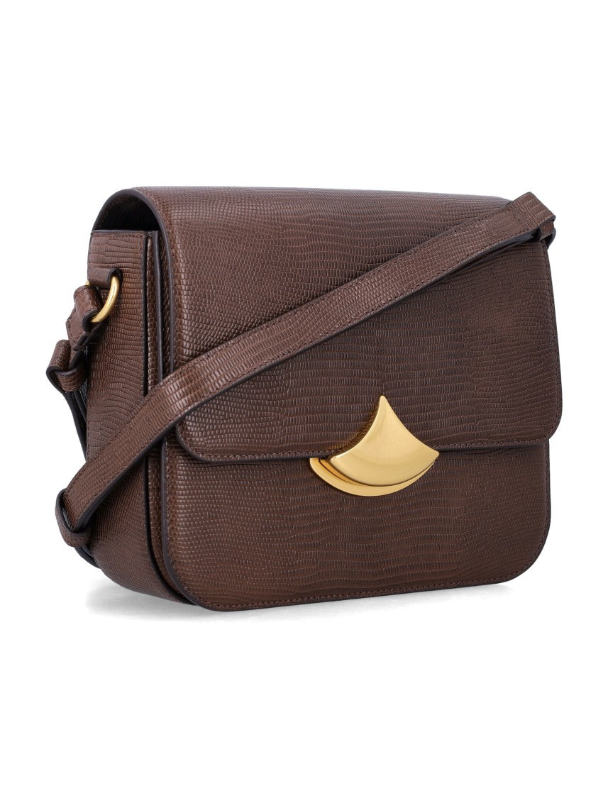 Sessùn Lizard-Effect Leather Box Bag