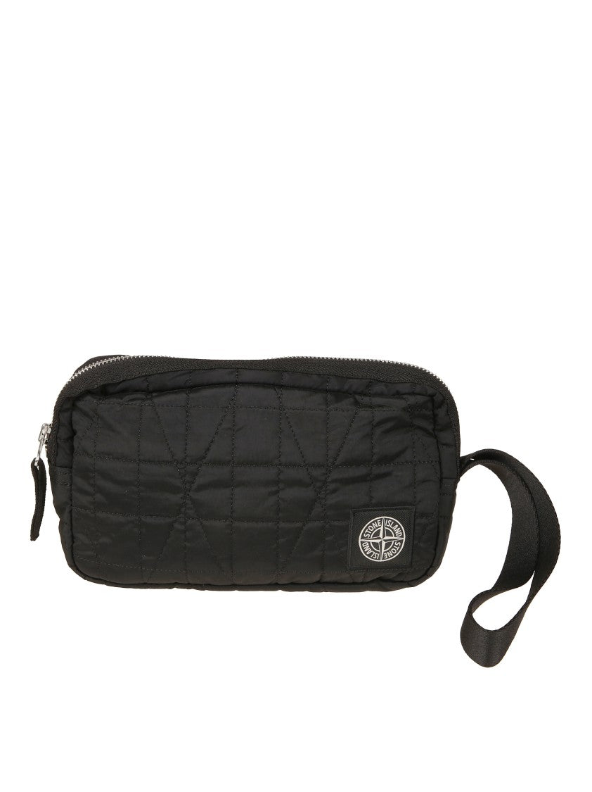 Stone Island Structured Black Bag With Minimalist Design