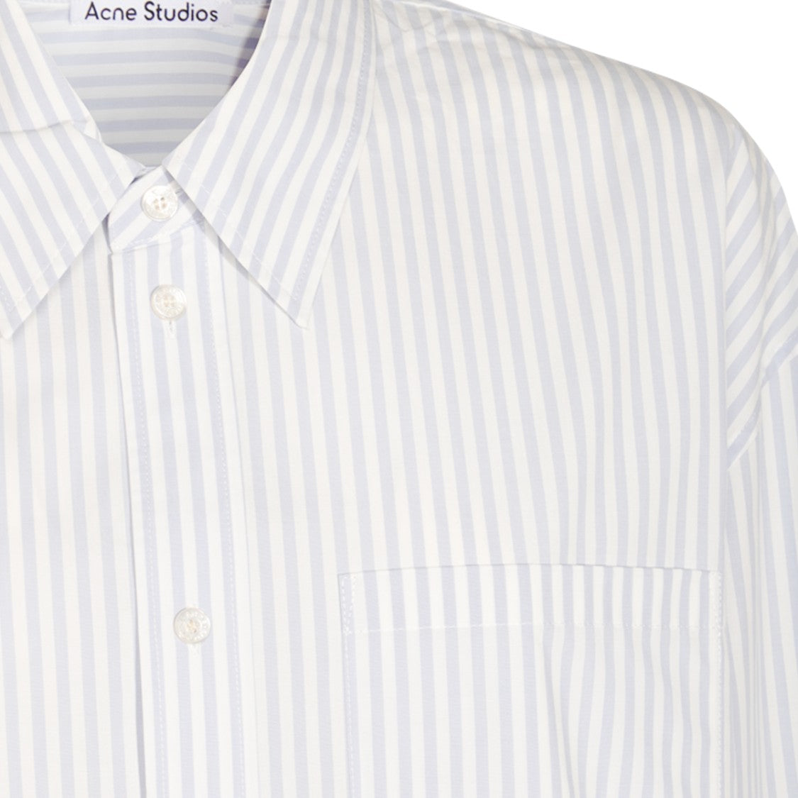 Acne Studios Relaxed Fit Striped Shirt With Classic Collar