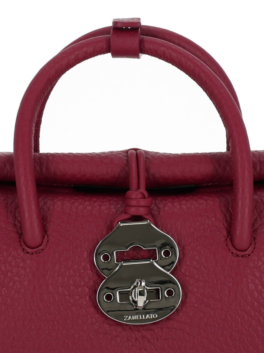 Zanellato Srl Damasco Centauro Textured Leather Shoulder Bag