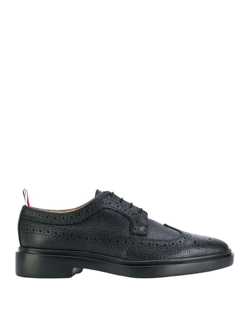 Thom Browne Wingtip Design Dress Shoes With Brogue Detailing