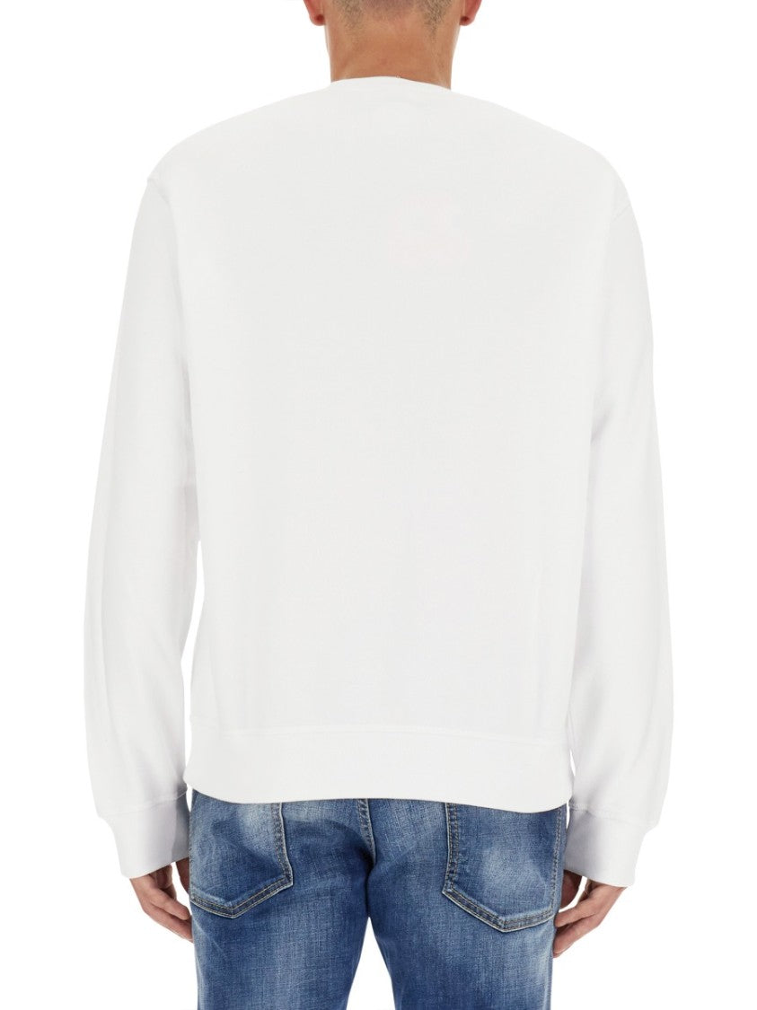 Dsquared2 Relaxed-Fit White Sweatshirt