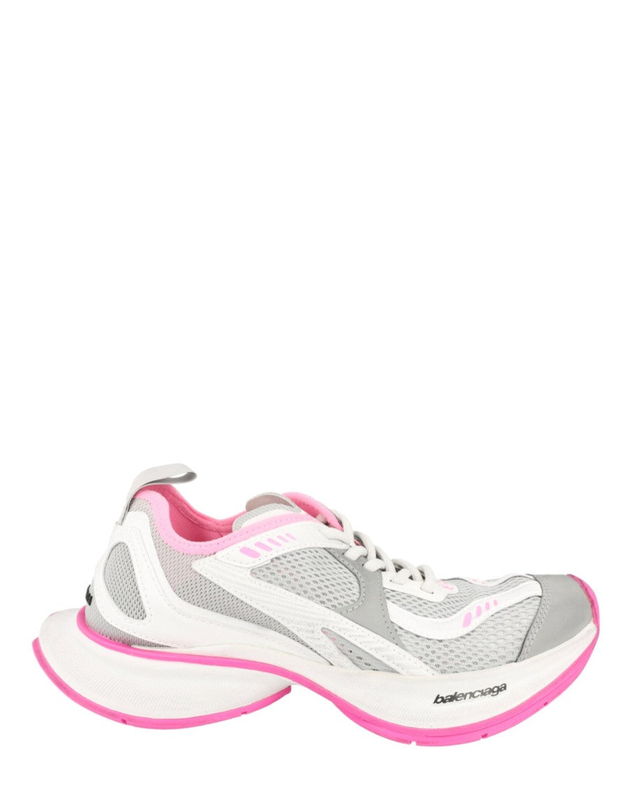 Balenciaga Dynamic Grey Low-Top Sneakers With Vibrant Accents