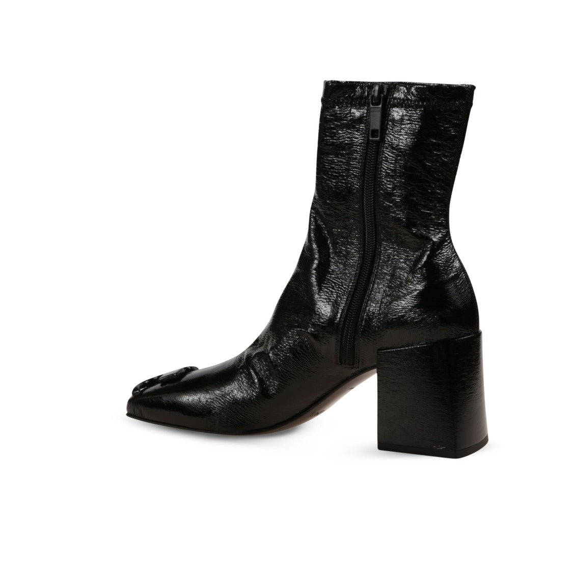 Courrèges Patent Block-Heel Ankle Boots