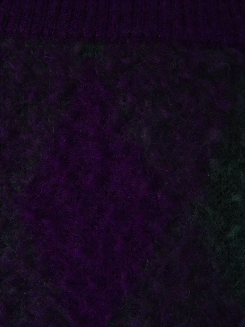 Burberry Mid-Length Skirt With Diamond Pattern In Deep Hues