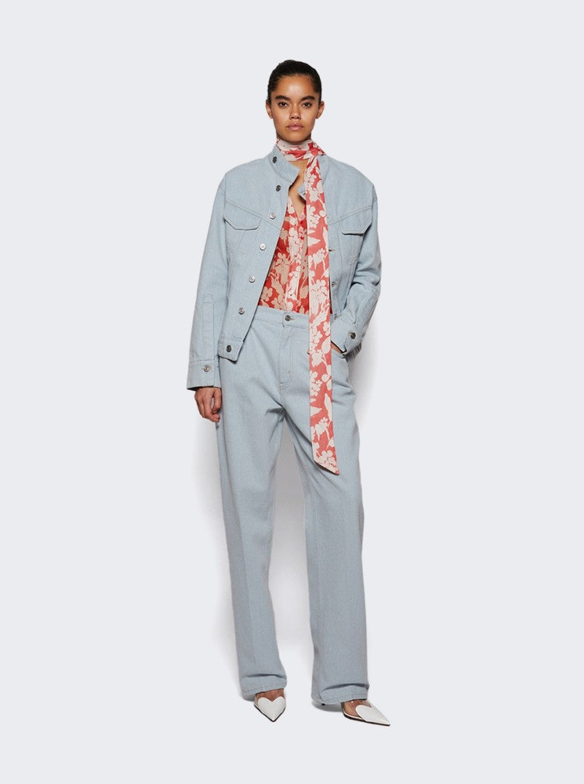 Victoria Beckham Draped Pleat Detail Blouse Chilli And Blush