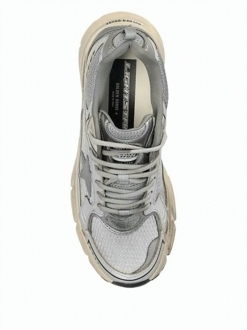 Golden Goose Distressed Low-Top Sneakers With Dark Star Emblem