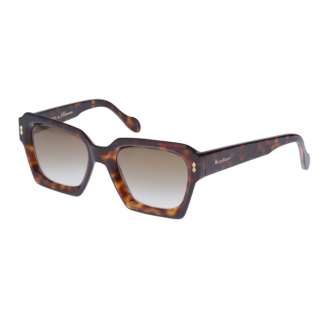 Kador Kallima Glamour Oversized Square Frame Sunglasses With Tortoiseshell Pattern