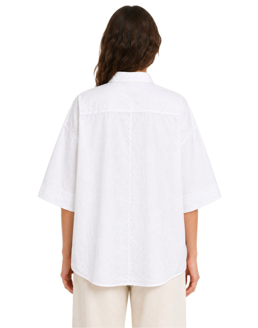 Transit Cotton-Blend Shirt With Classic Italian Collar And Structured Detailing