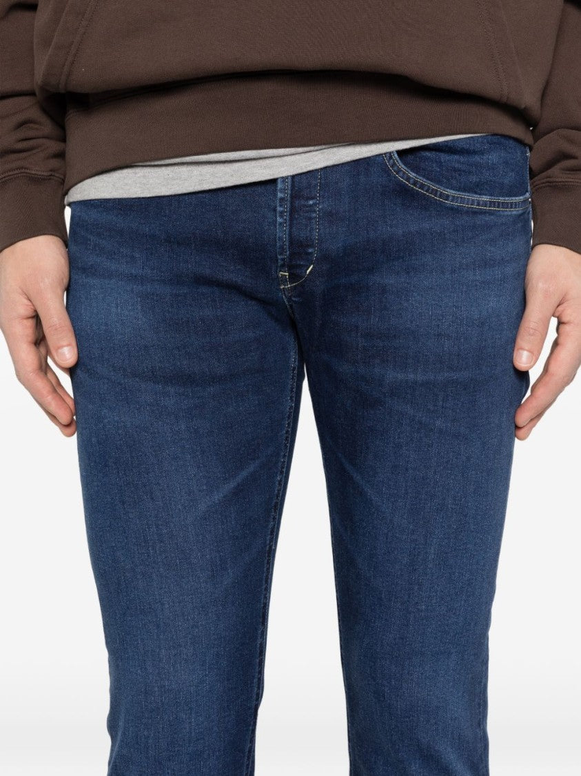 Dondup Blue Tonal Stitching Jeans