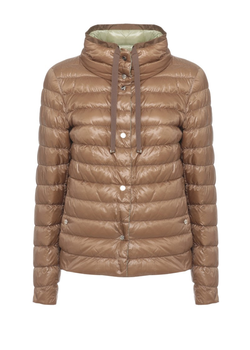 Herno Brown Reversible Quilted Down Jacket