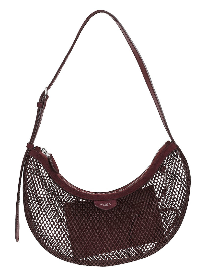 Alaïa Extra Flat Burgundy Shoulder Bag With Removable Inner Pocket