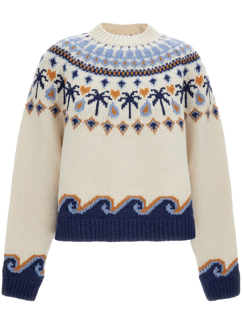 Alanui Sweet Winter Patterned Knitted Sweater