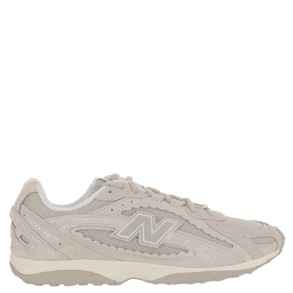 New Balance Beige 204L Panel Suede Mesh Sneakers