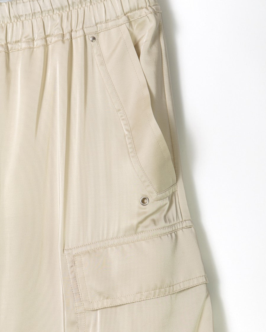 Rick Owens Full-Length Charmeuse Cargobelas Pants