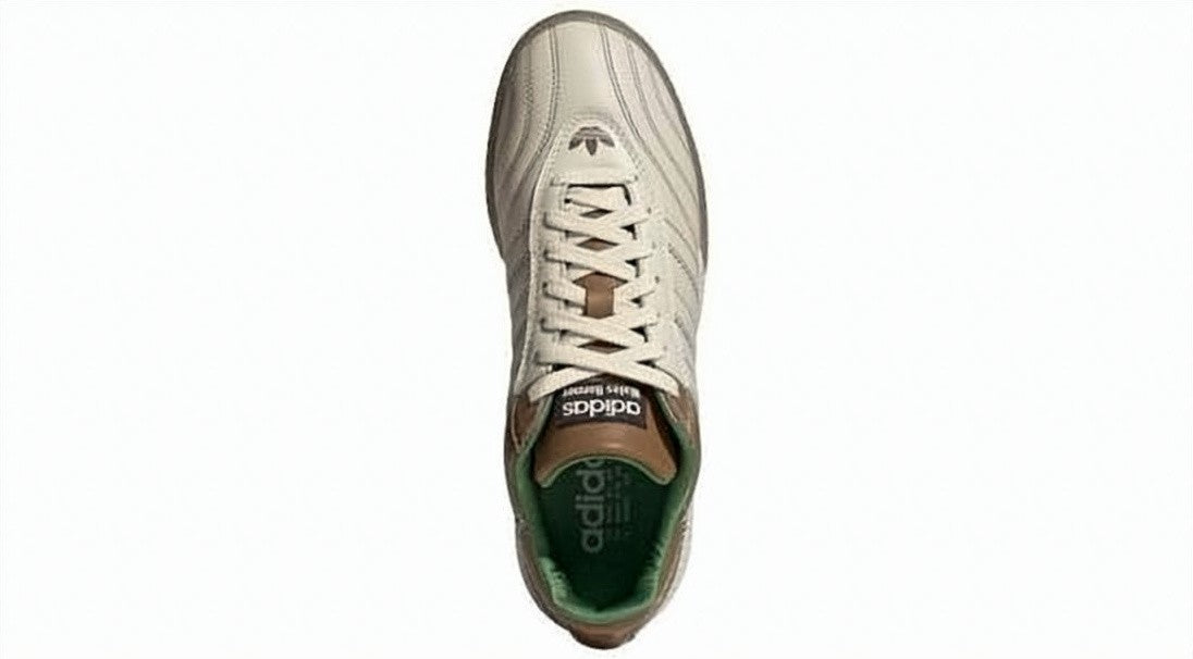 Wales Bonner Low-Top Cream And Brown Leather Sneakers